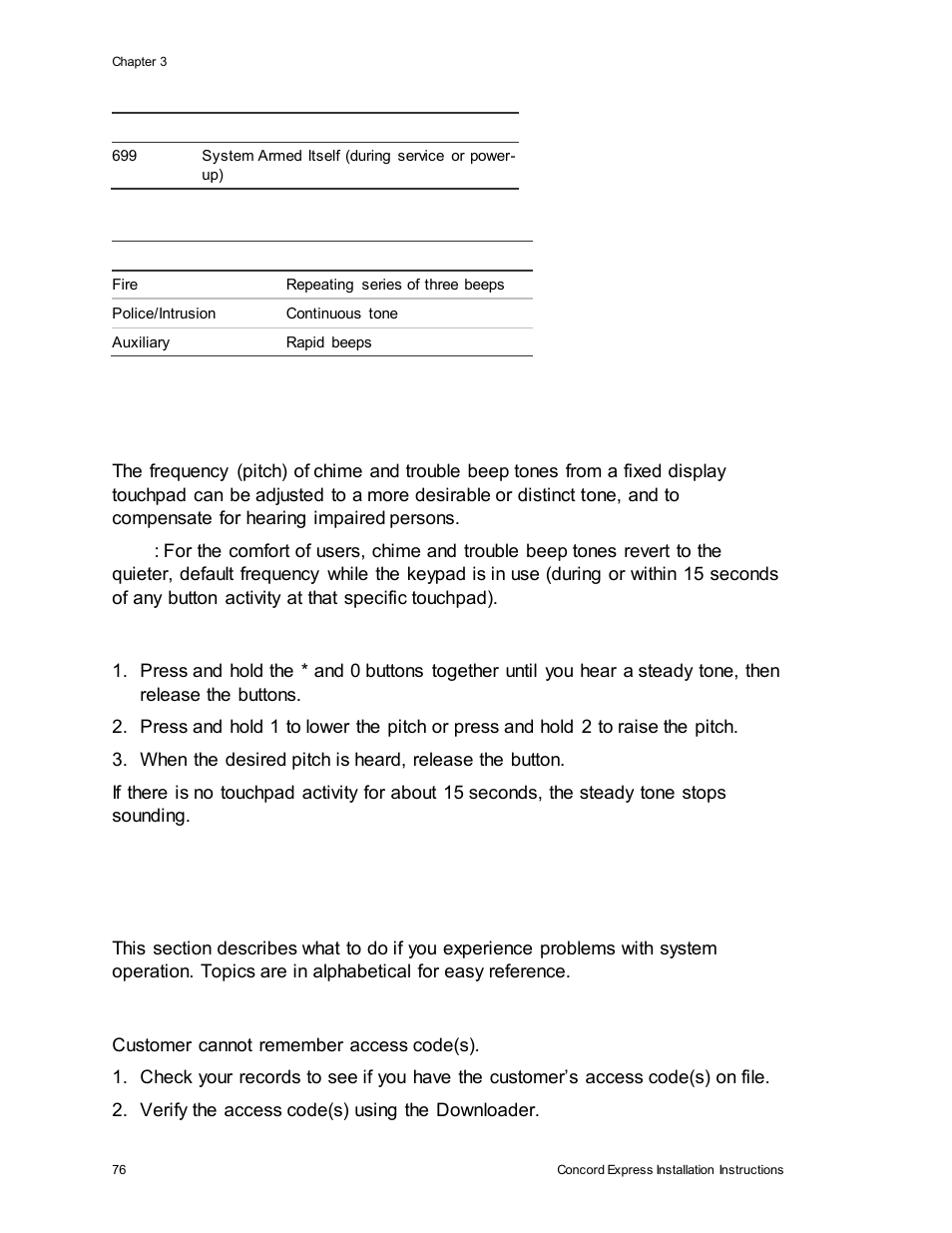 Troubleshooting | Interlogix Concord Express Installation Manual User Manual | Page 82 / 117