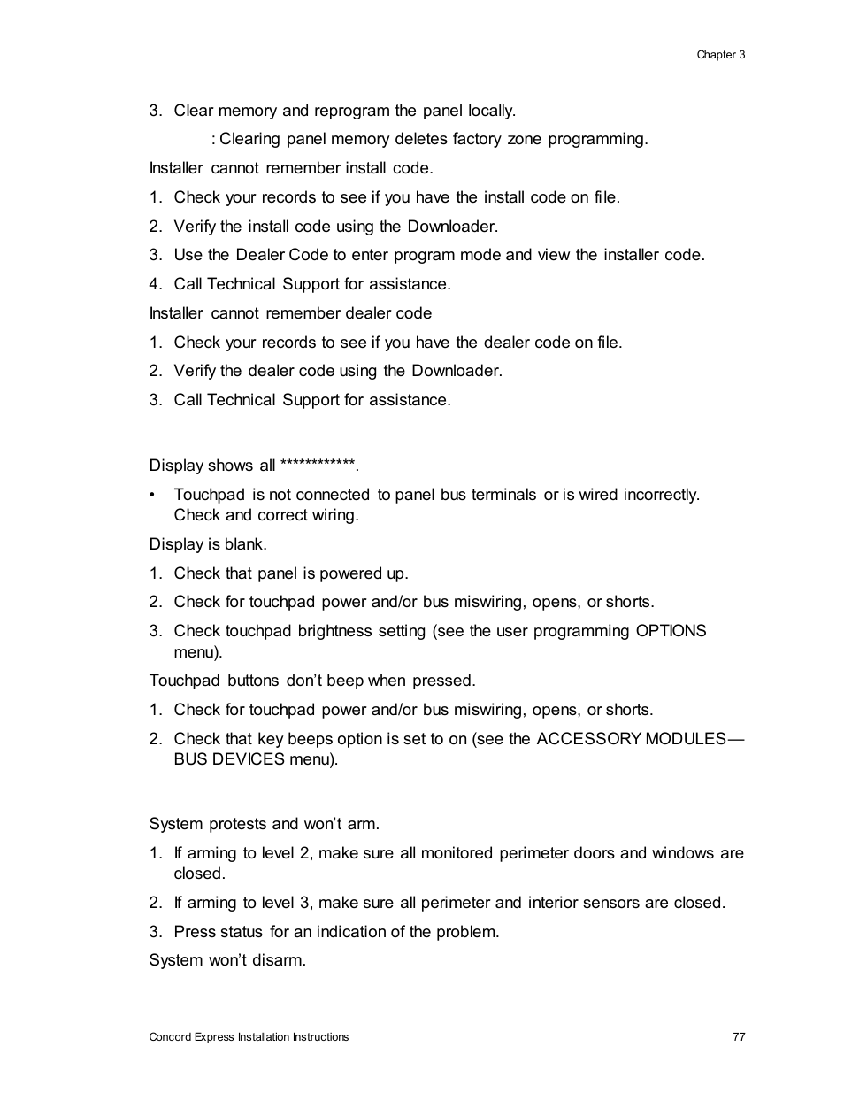 Interlogix Concord Express Installation Manual User Manual | Page 83 / 117