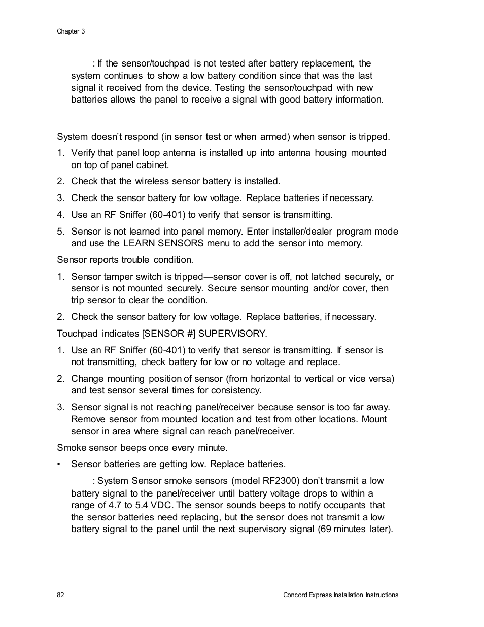 Interlogix Concord Express Installation Manual User Manual | Page 88 / 117