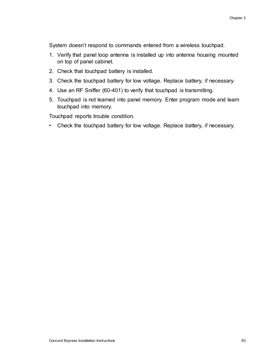 Interlogix Concord Express Installation Manual User Manual | Page 89 / 117