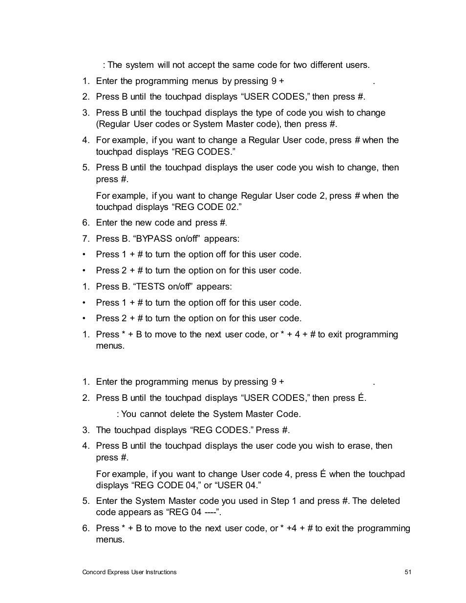 Interlogix Concord Express User Manual User Manual | Page 57 / 62