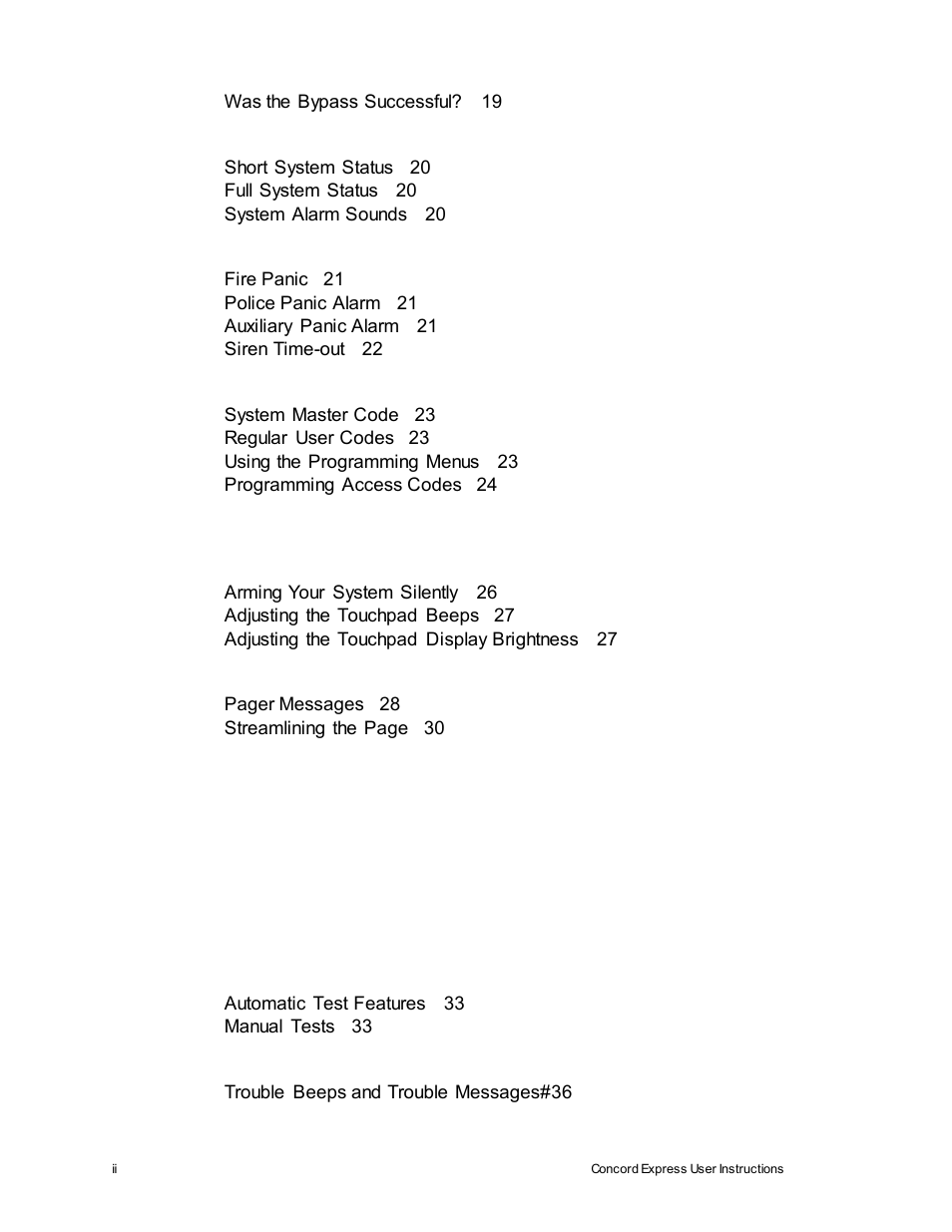 Interlogix Concord Express User Manual User Manual | Page 8 / 62