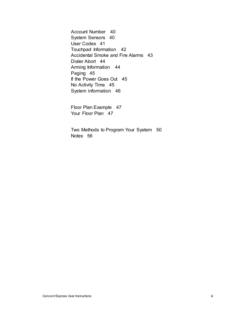 Interlogix Concord Express User Manual User Manual | Page 9 / 62