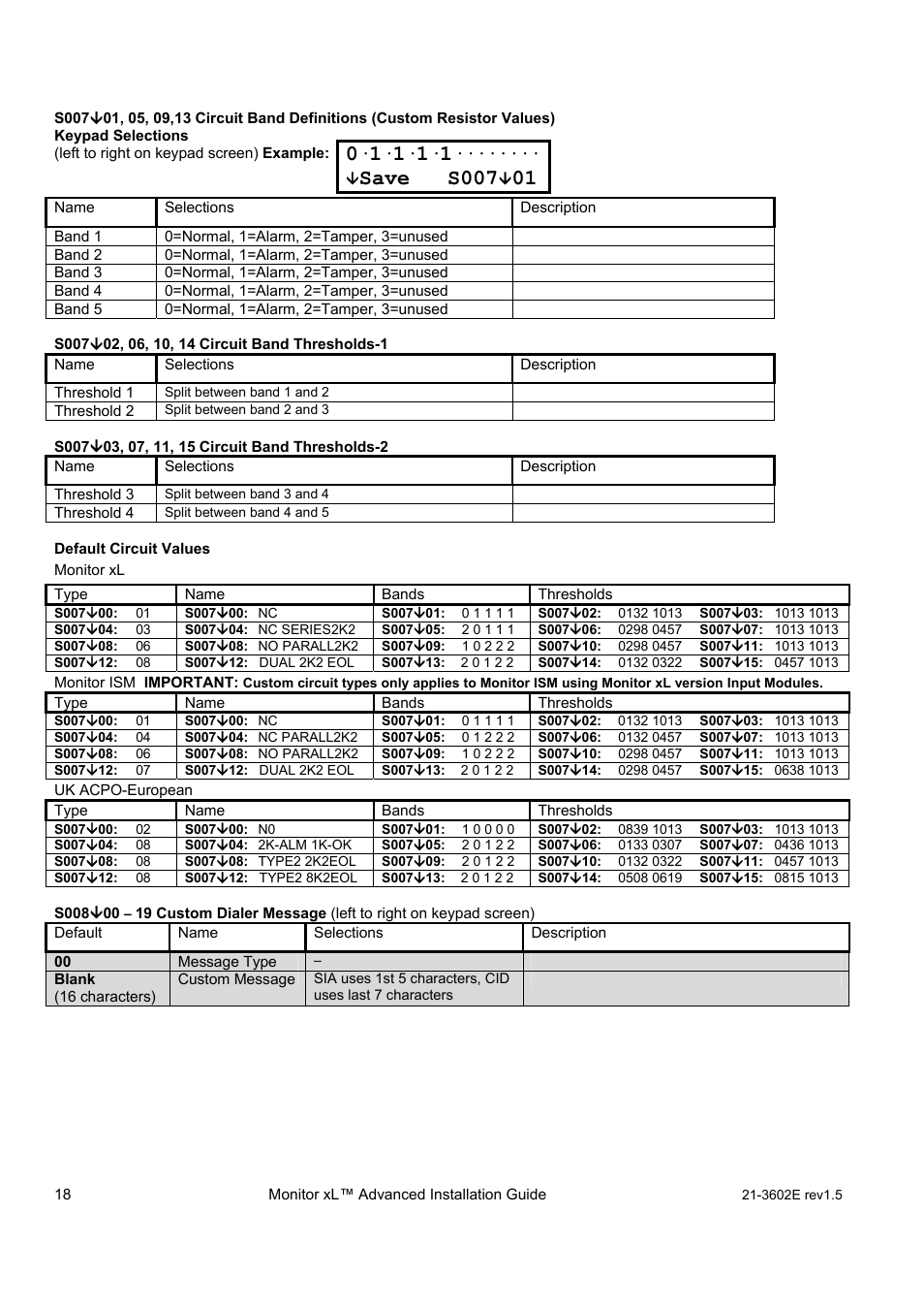 Save s007 | Interlogix Monitor XL Advanced Installation Guide User Manual | Page 24 / 76