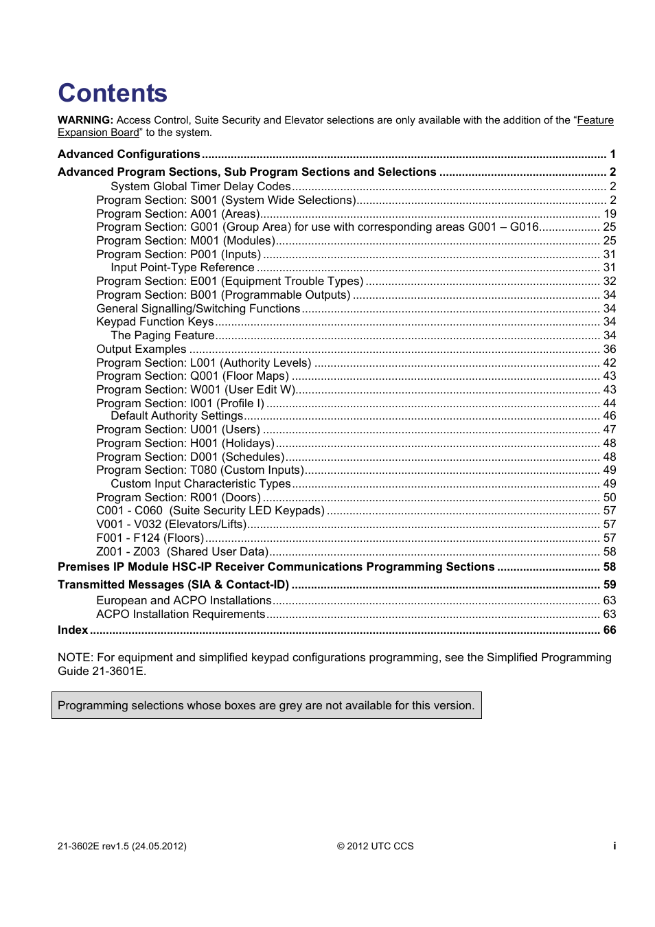 Interlogix Monitor XL Advanced Installation Guide User Manual | Page 5 / 76