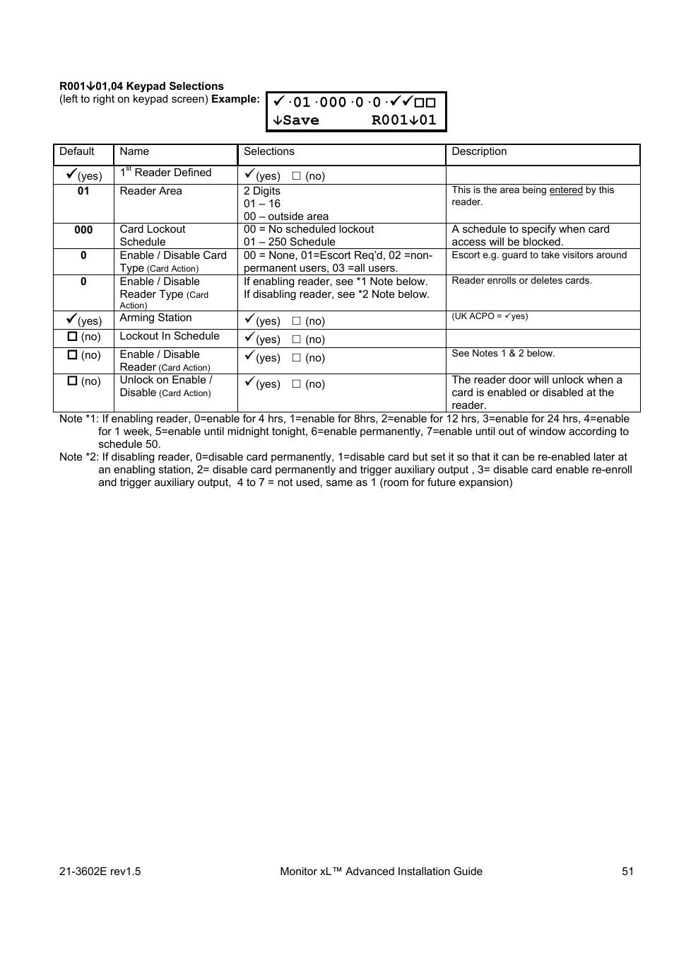 Save r001 | Interlogix Monitor XL Advanced Installation Guide User Manual | Page 57 / 76