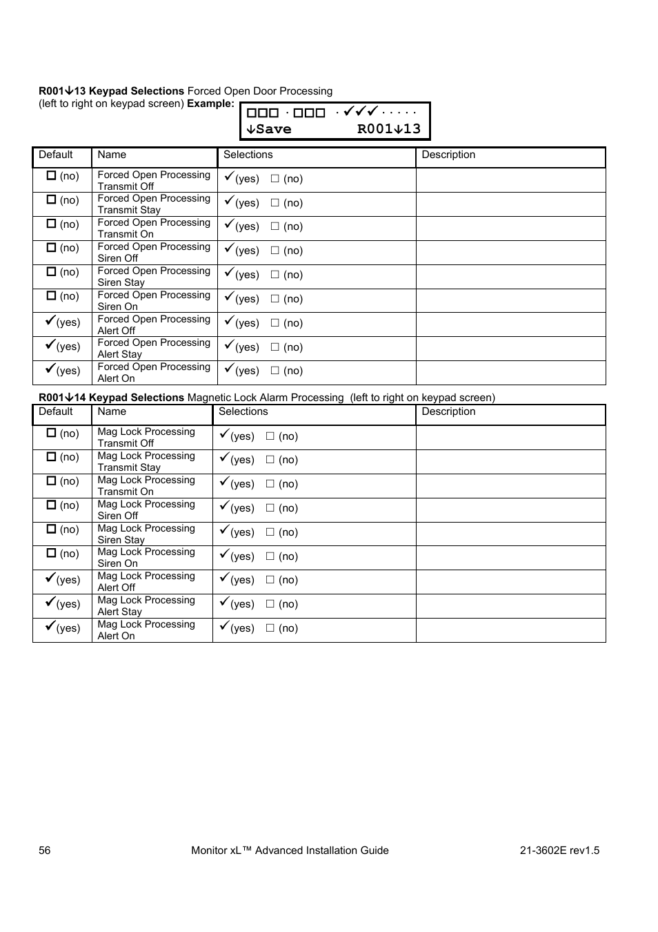 Save r001 | Interlogix Monitor XL Advanced Installation Guide User Manual | Page 62 / 76