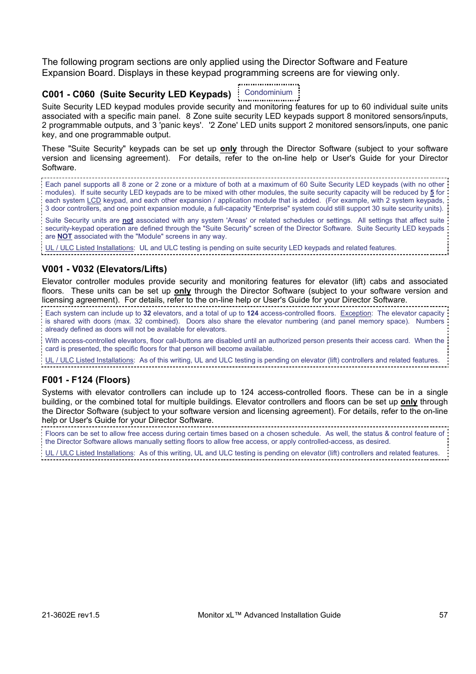 Interlogix Monitor XL Advanced Installation Guide User Manual | Page 63 / 76