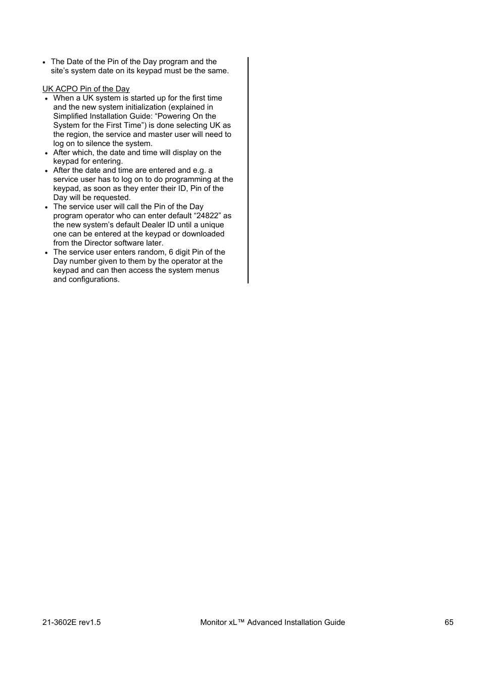 Interlogix Monitor XL Advanced Installation Guide User Manual | Page 71 / 76