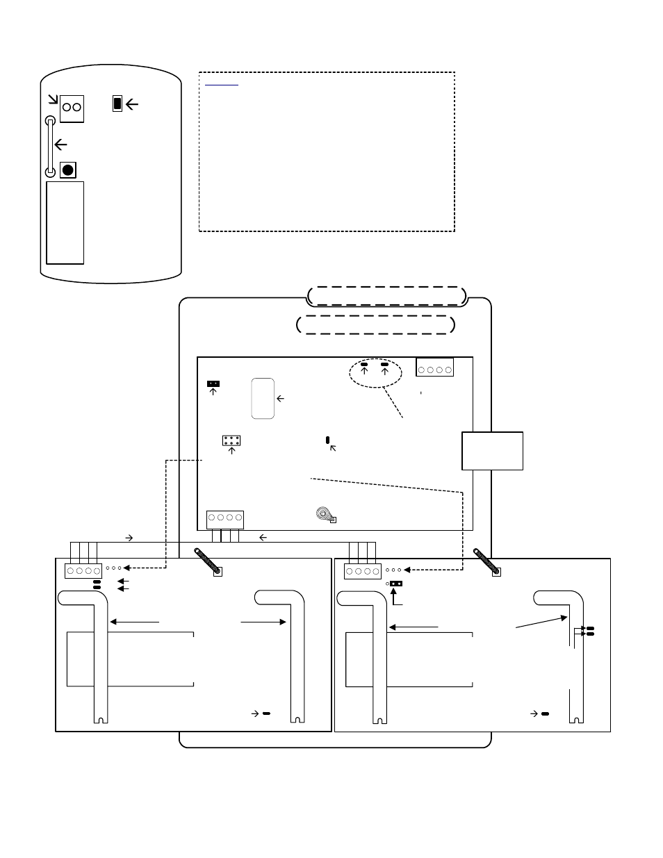 Interface board, European radio receiver board version, Australian radio receiver board version | Interlogix Monitor XL Hardware Guide User Manual | Page 24 / 66