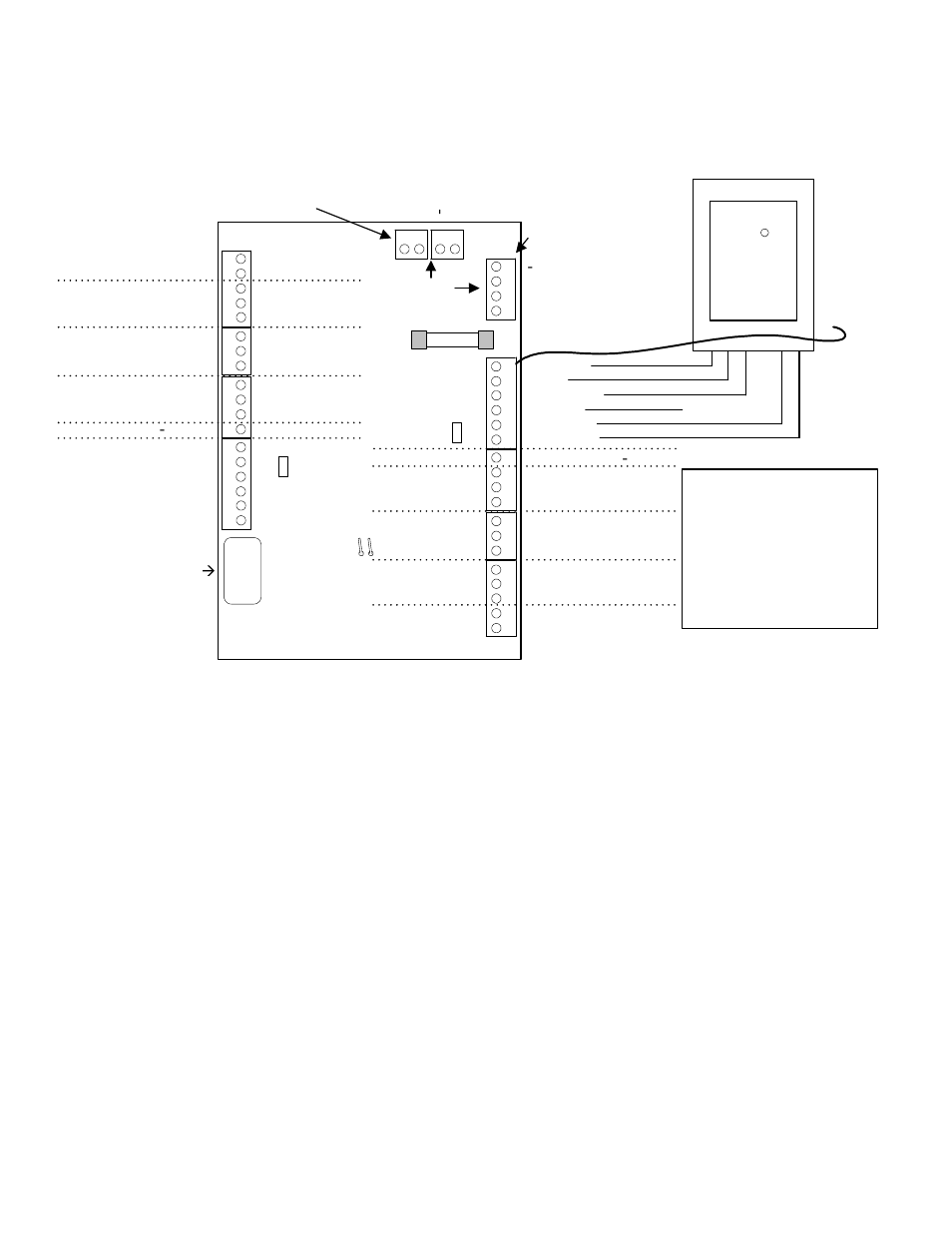 Door controller modules, Version 1 door module, Door 1 door 2 | Interlogix Monitor XL Hardware Guide User Manual | Page 36 / 66