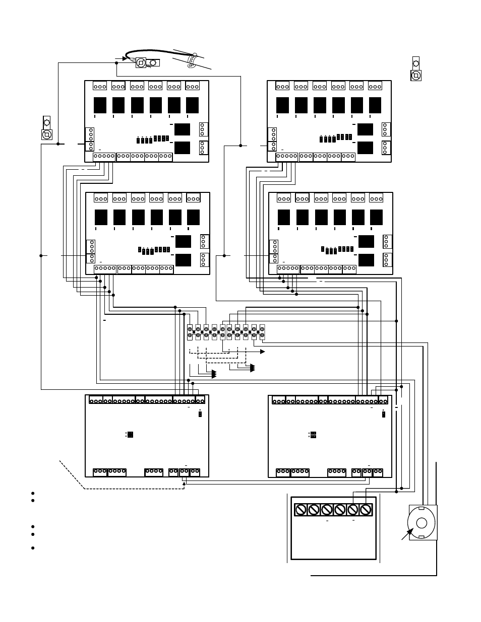 40 monitor ism/xl™ hardware guide, Power supply, Elevator relay board | Elevator isolator board, Elevator 2nd elevator, 4 relay boards maximum | Interlogix Monitor XL Hardware Guide User Manual | Page 44 / 66