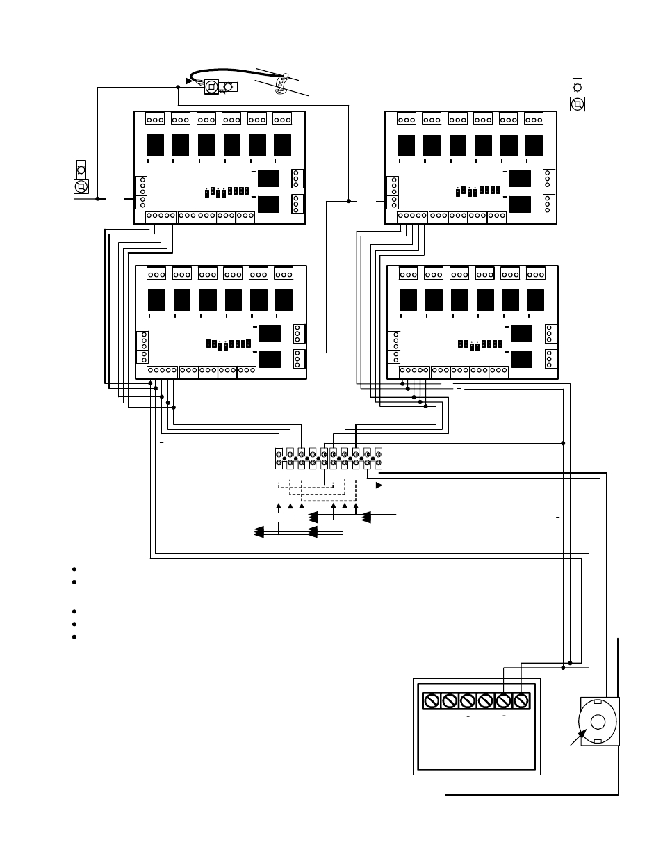 Monitor ism/xl™ hardware guide 41, Power supply, Elevator relay board | Elevator relay board expansion cabinet, Elevator 2nd elevator, 4 relay boards maximum | Interlogix Monitor XL Hardware Guide User Manual | Page 45 / 66