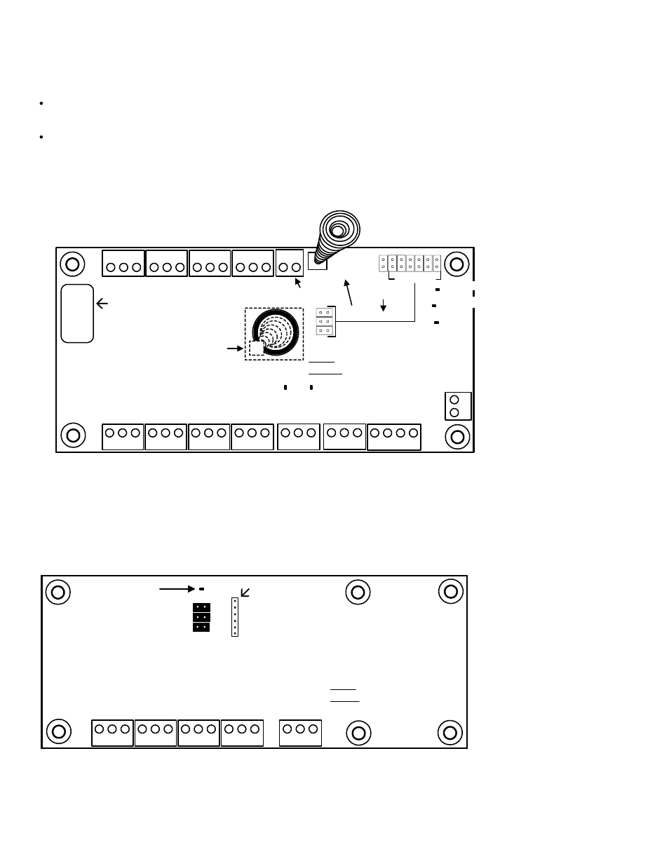 Input point expanders, Vbus, 16 point expander | 8 point expander, 16 point input expander board, 8 point input expander | Interlogix Monitor XL Hardware Guide User Manual | Page 56 / 66