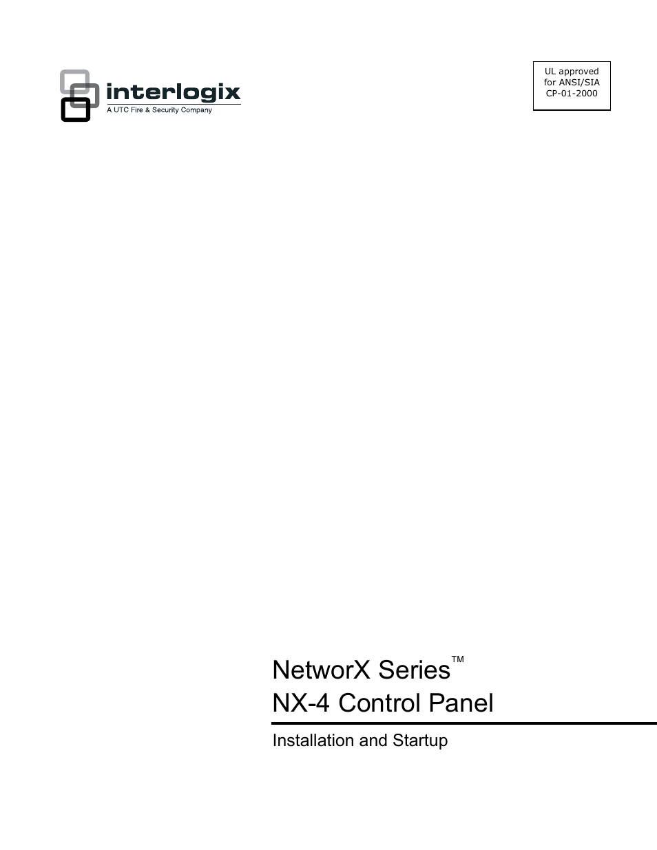 Interlogix NX-4 User Manual | 44 pages