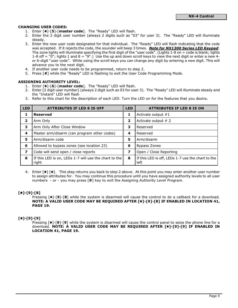 Interlogix NX-4 User Manual | Page 11 / 44
