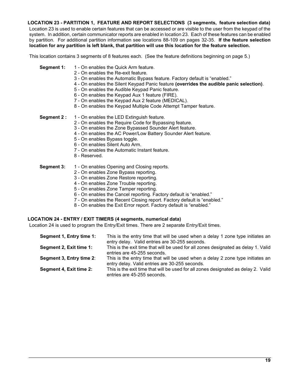 19 a, E 19 | Interlogix NX-8 User Manual | Page 19 / 61