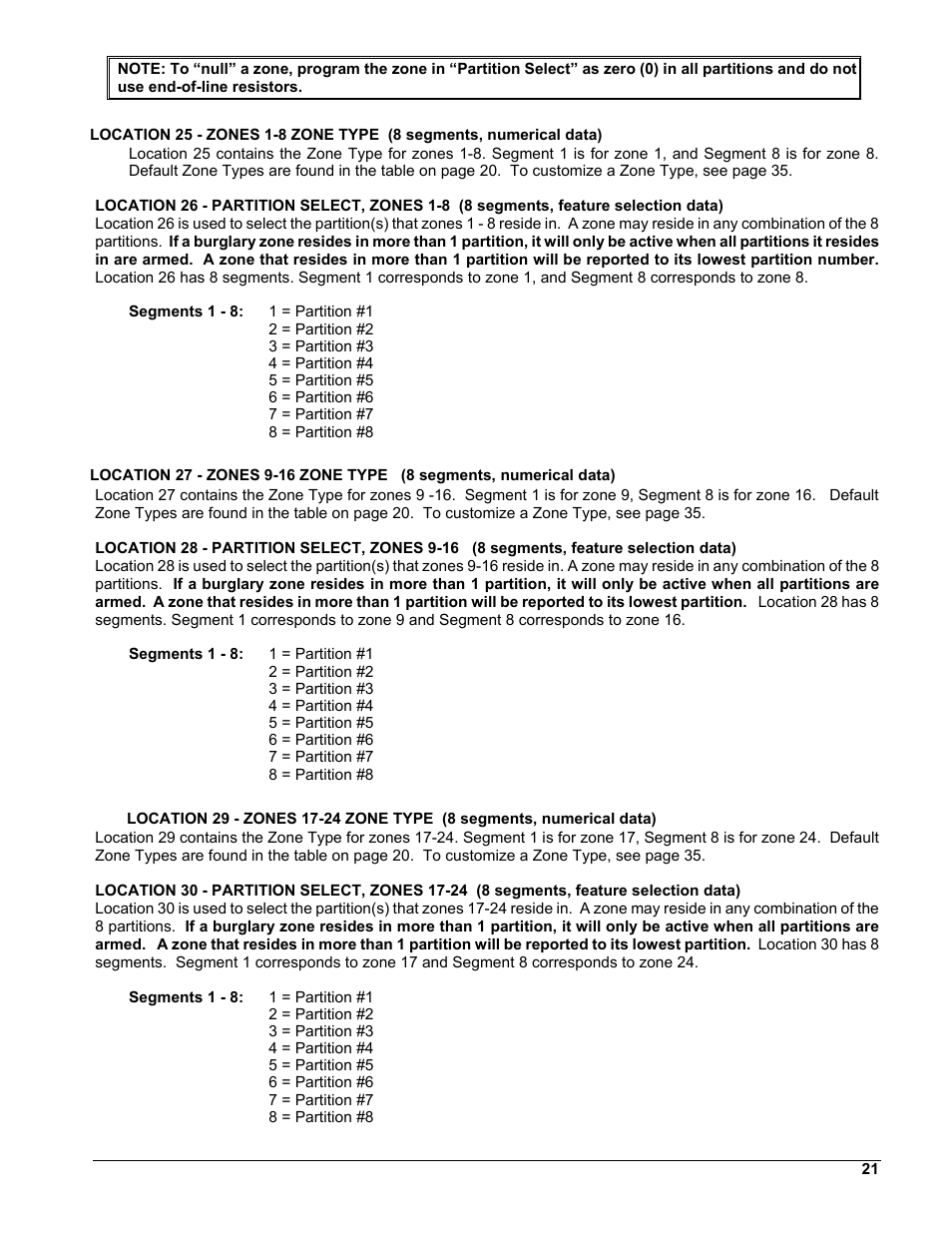 Interlogix NX-8 User Manual | Page 21 / 61