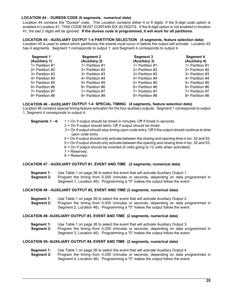 Interlogix NX-8 User Manual | Page 25 / 61