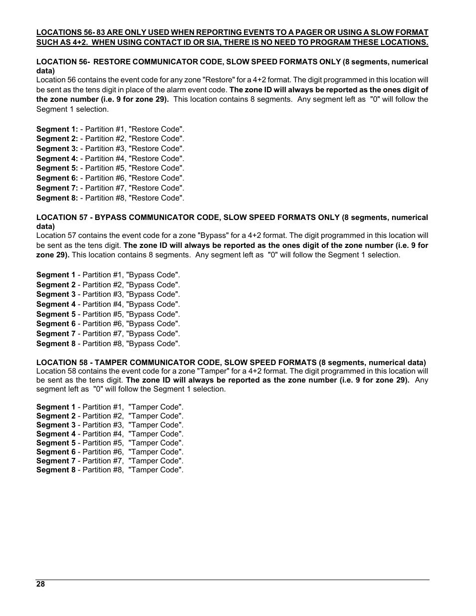 Interlogix NX-8 User Manual | Page 28 / 61