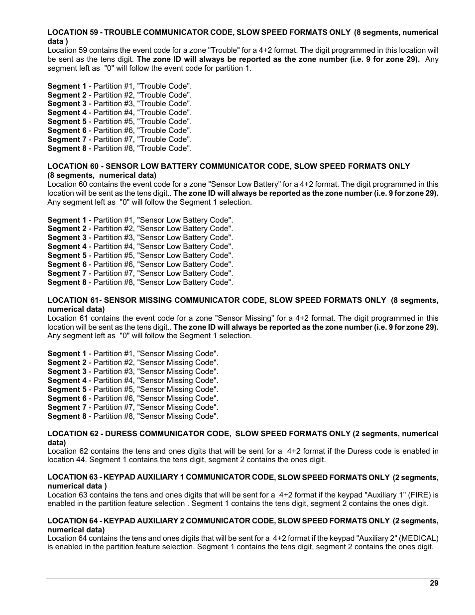 Interlogix NX-8 User Manual | Page 29 / 61