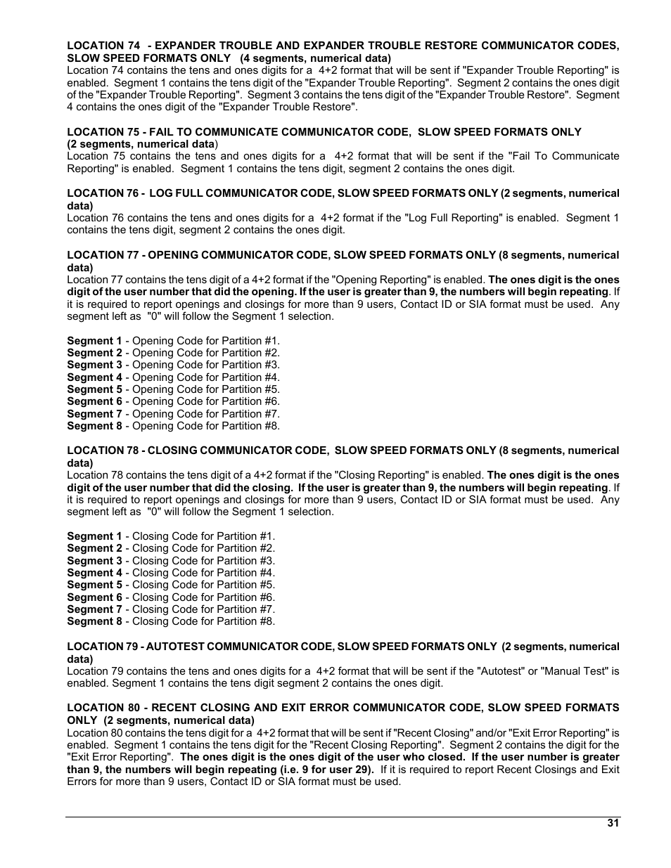 Interlogix NX-8 User Manual | Page 31 / 61