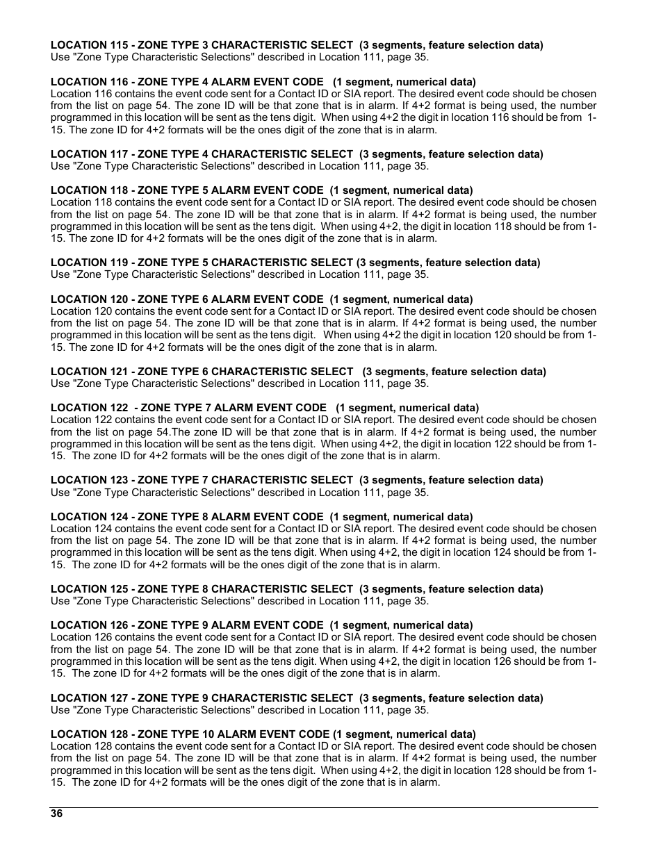 Interlogix NX-8 User Manual | Page 36 / 61