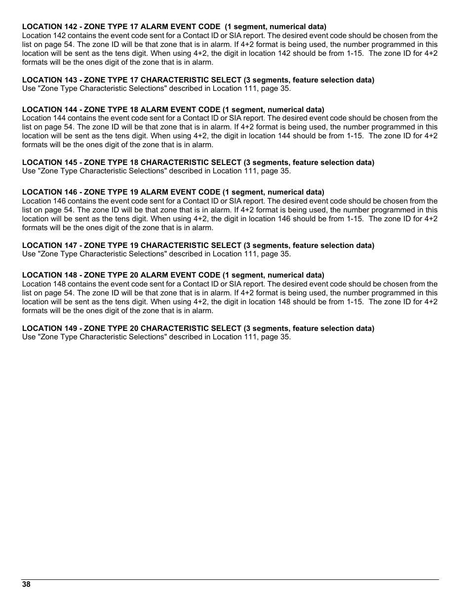 Interlogix NX-8 User Manual | Page 38 / 61