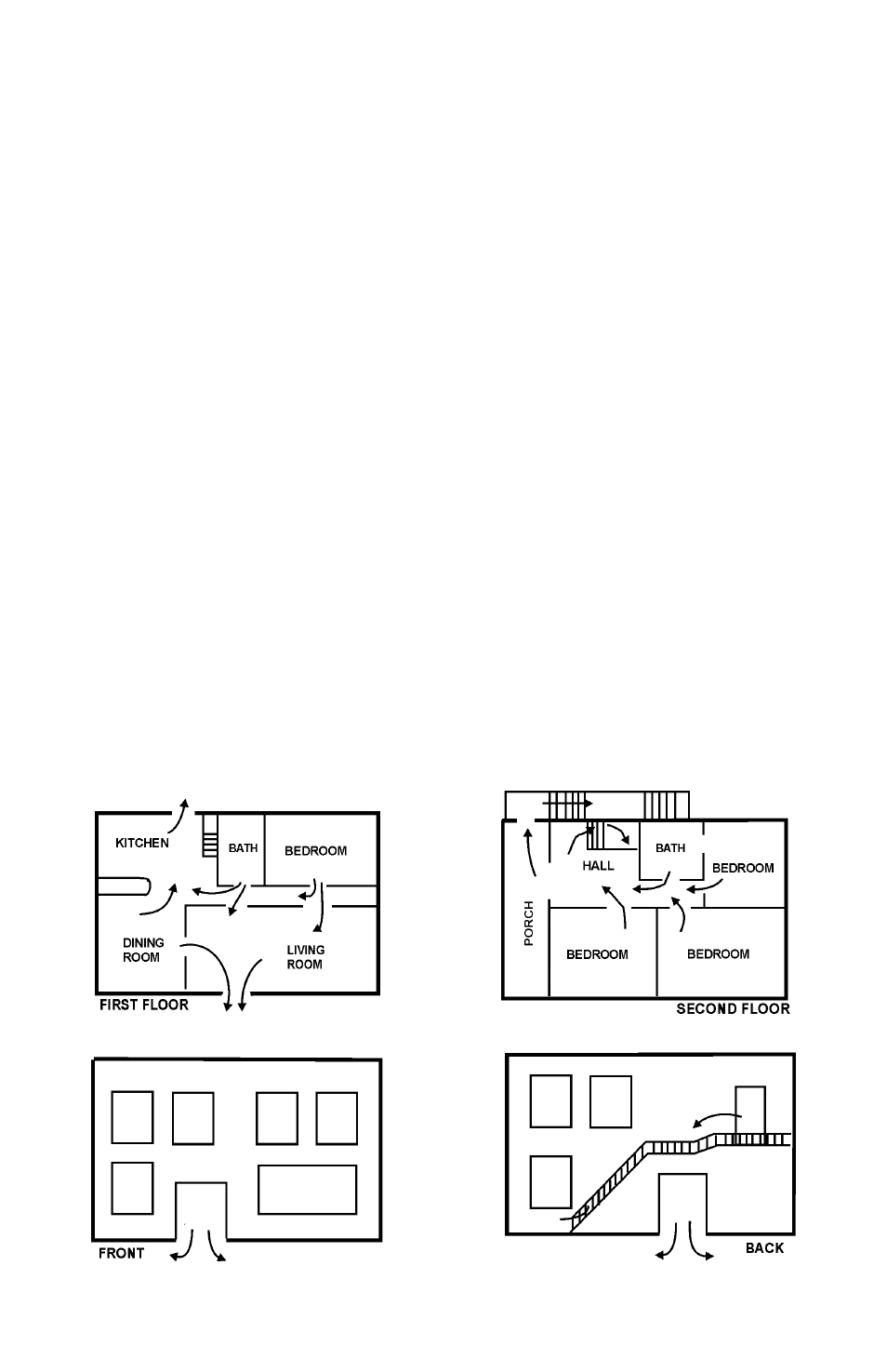 Emergency evacuation plans | Interlogix NX-8E User Manual User Manual | Page 19 / 21