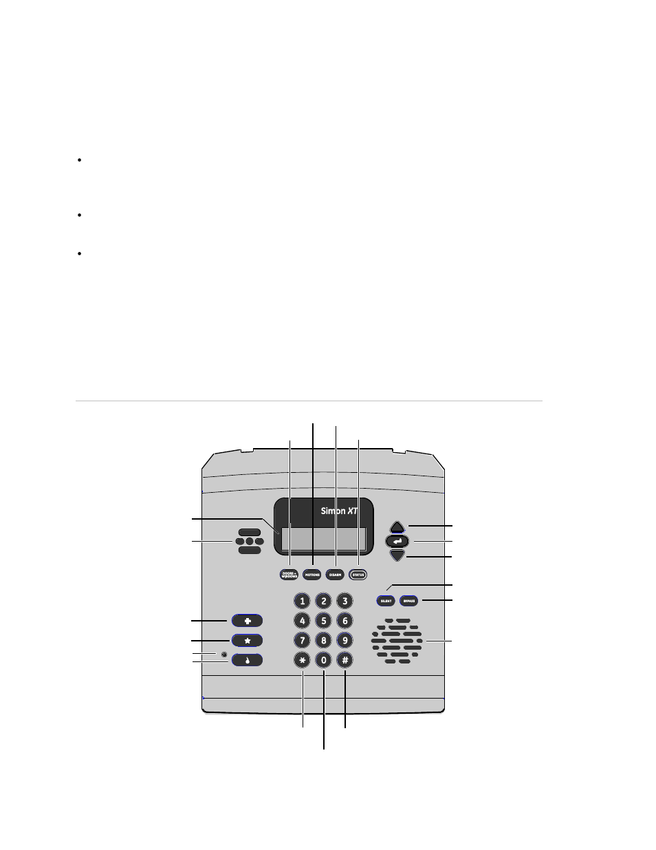 Panel controls | Interlogix Simon XT Tabletop User Manual User Manual | Page 12 / 58