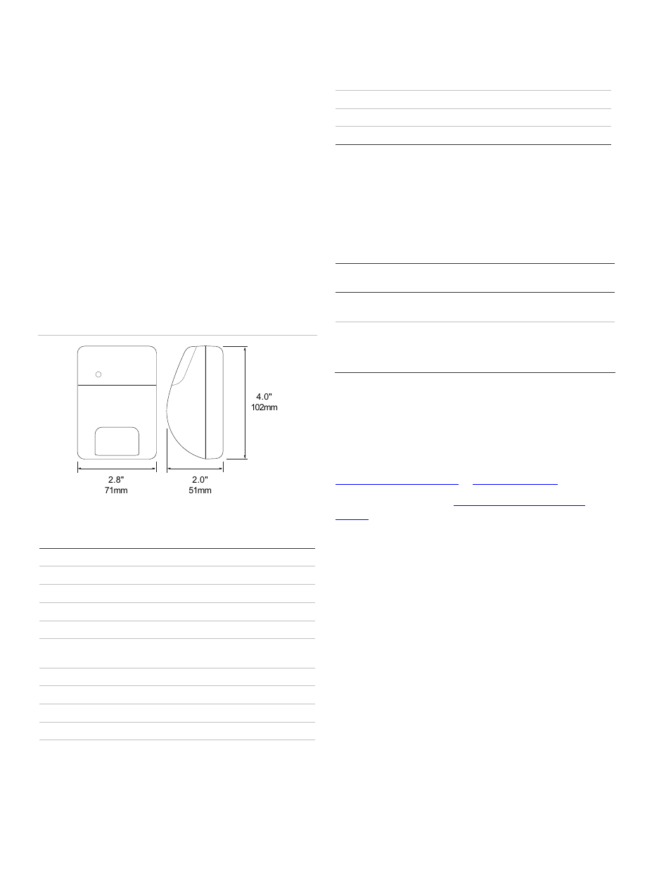 Operation information, Maintaining the sensor, Specifications | Regulatory information, Ordering information, Contact information | Interlogix AP450 User Manual | Page 4 / 4