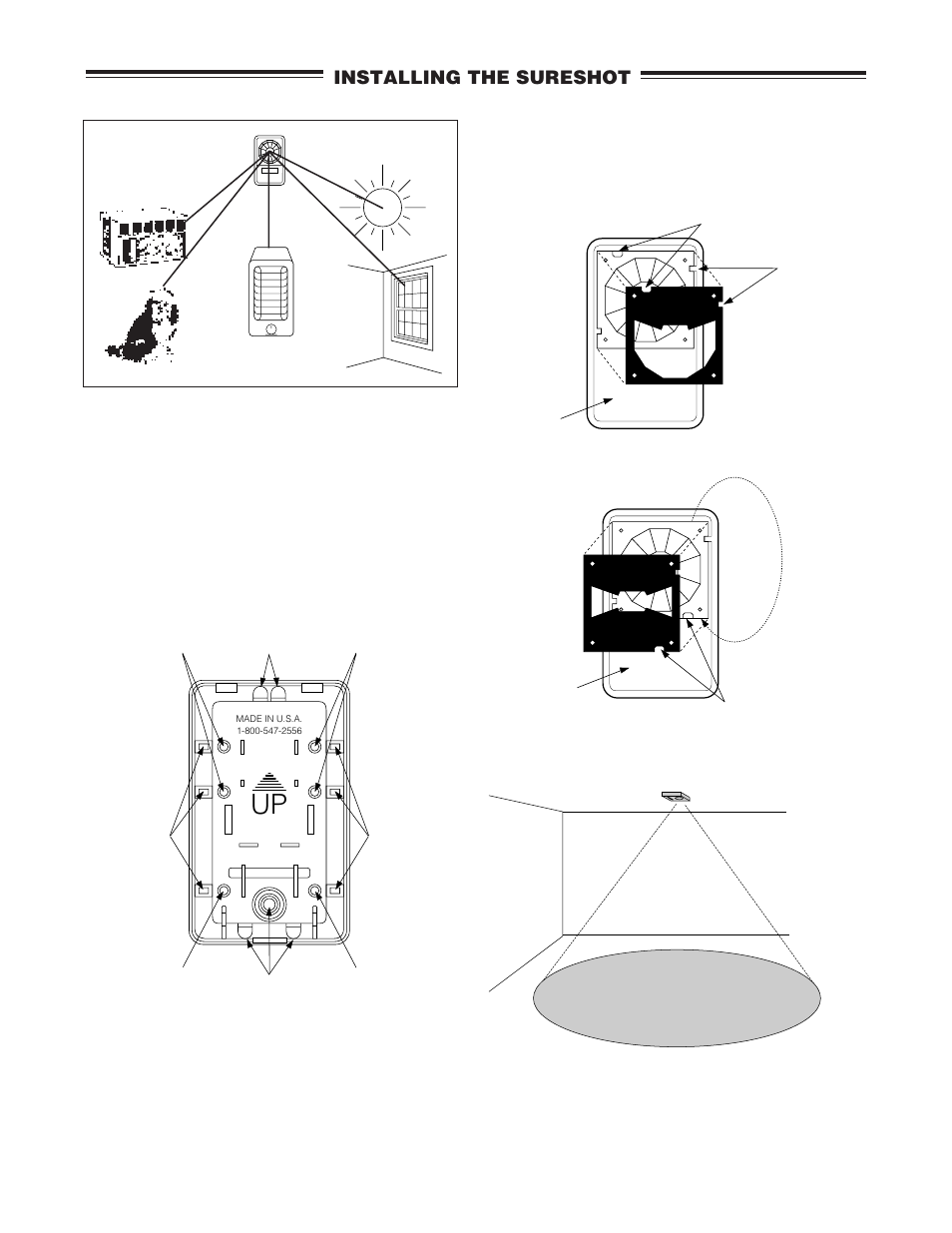 Installing the sureshot | Interlogix 6250 Series User Manual | Page 2 / 4