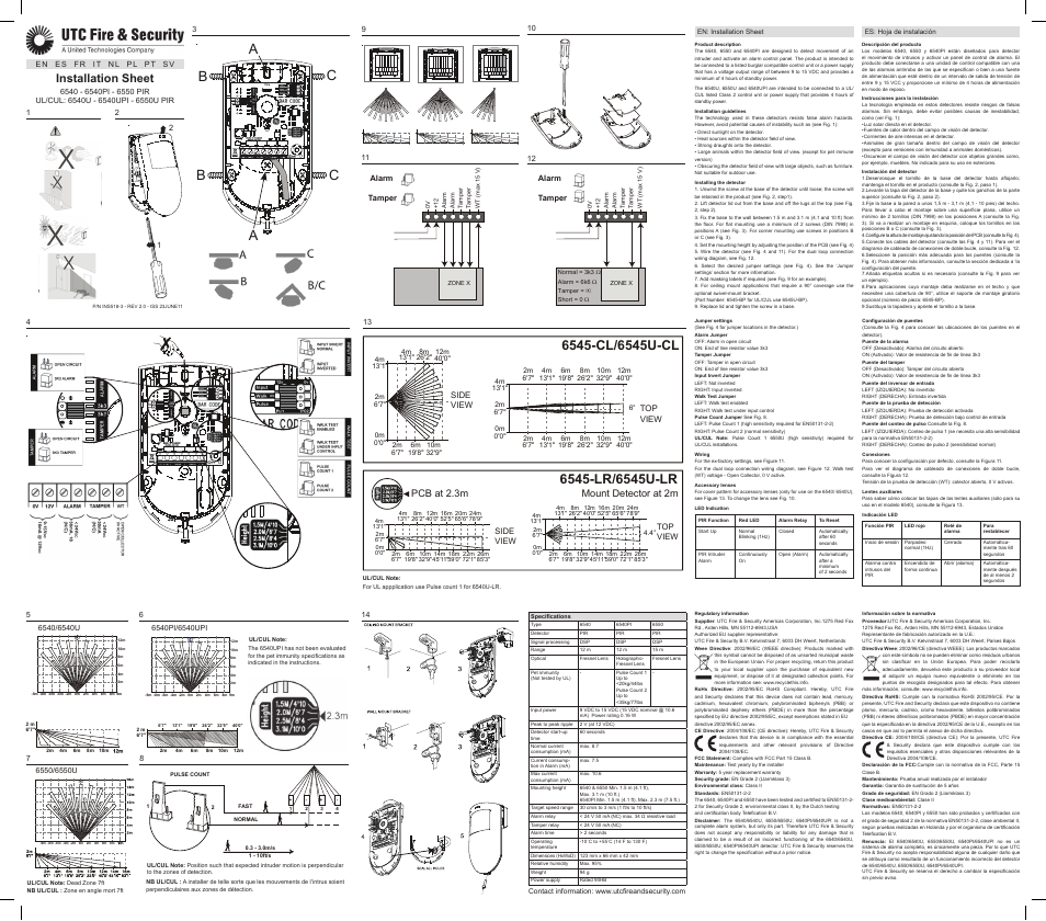 Interlogix 65XX-Series User Manual | 2 pages