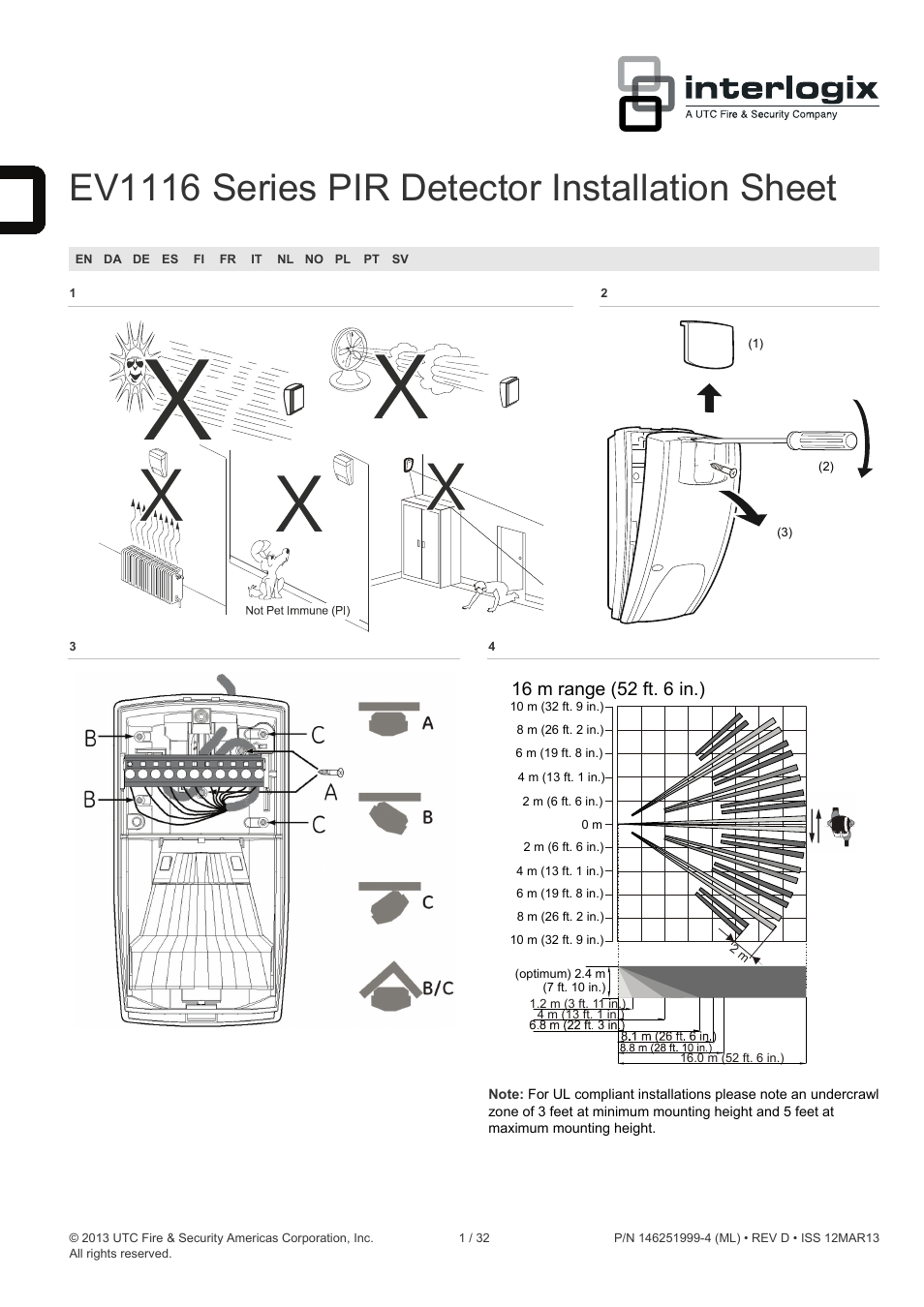 Interlogix EV1116 User Manual | 32 pages