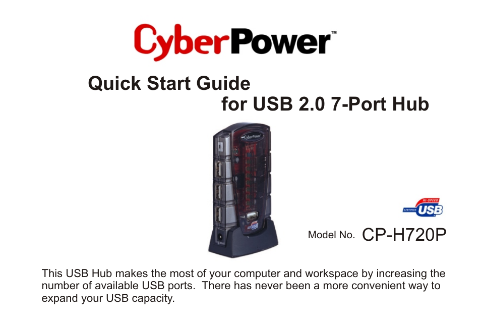 CyberPower Systems CyberPower CP CP-H720P User Manual | 14 pages