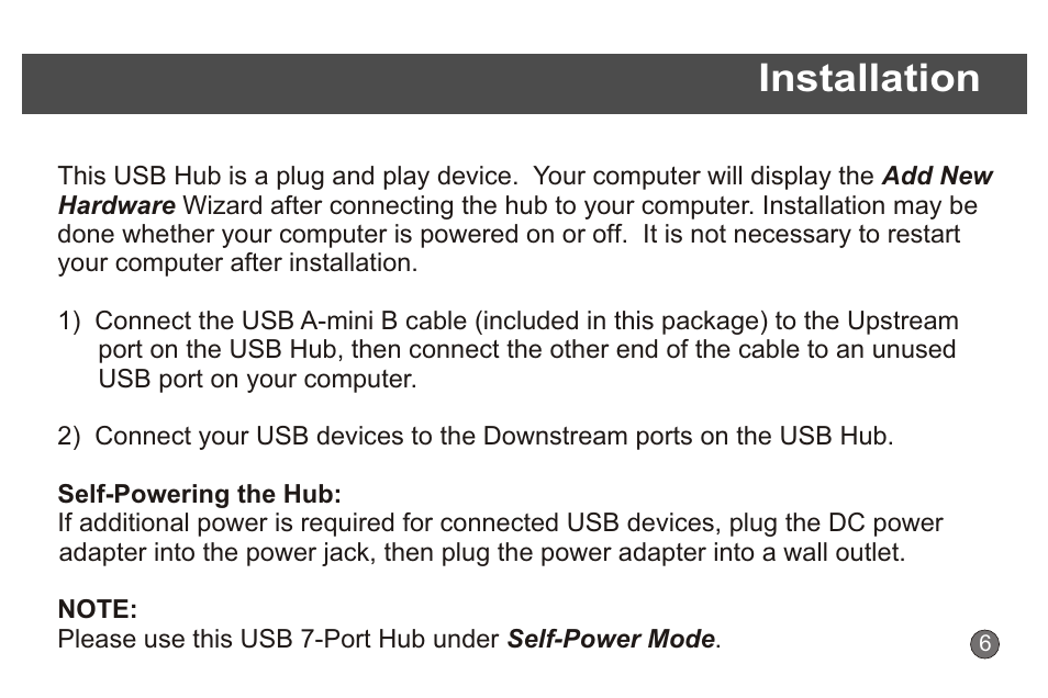 Installation | CyberPower Systems CyberPower CP CP-H720P User Manual | Page 9 / 14