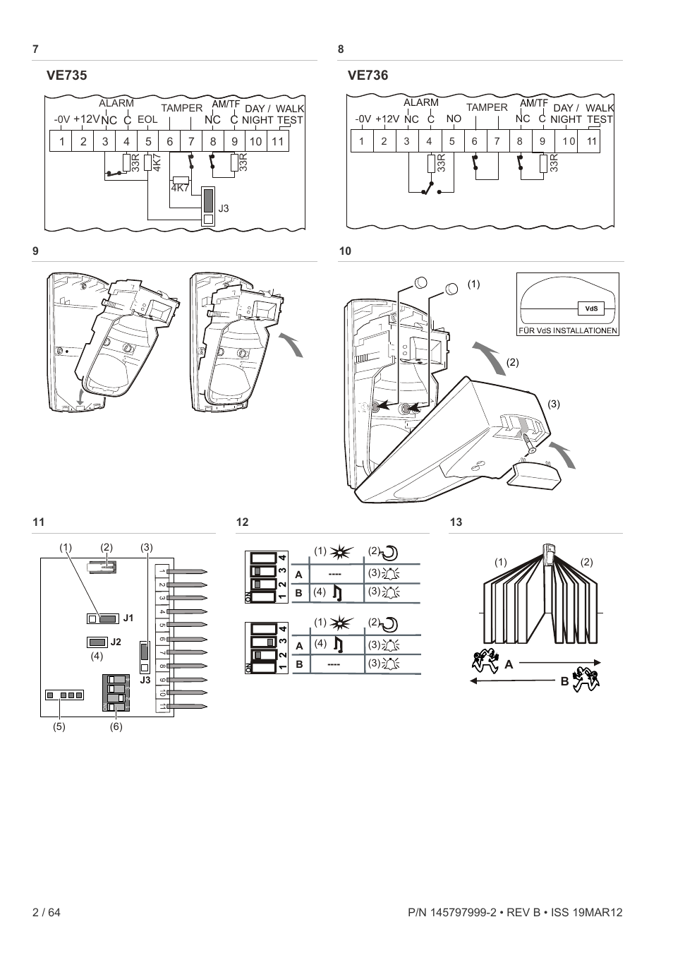 Ve735, Ve736 | Interlogix VE736 User Manual | Page 2 / 64