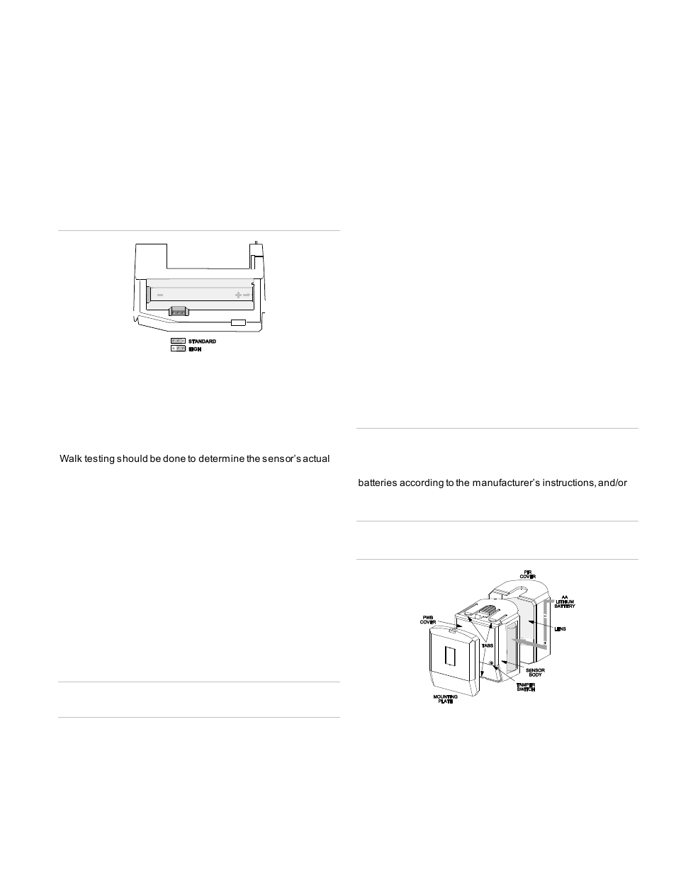 Testing, Maintenance, Programming | Interlogix 60-807-01-95R User Manual | Page 3 / 4