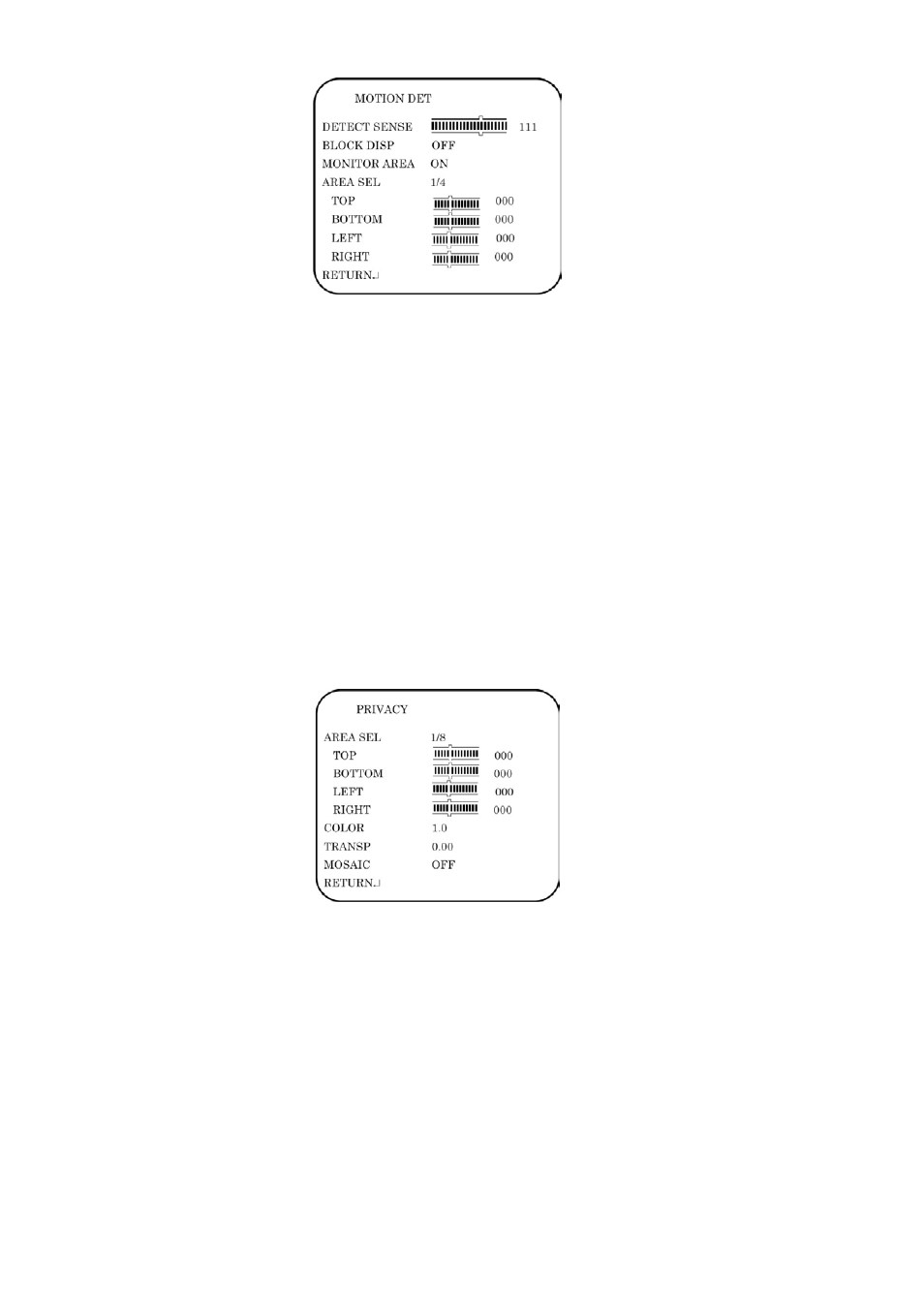 Set the privacy mask area | Interlogix TVC-6120-1 User Manual User Manual | Page 14 / 19