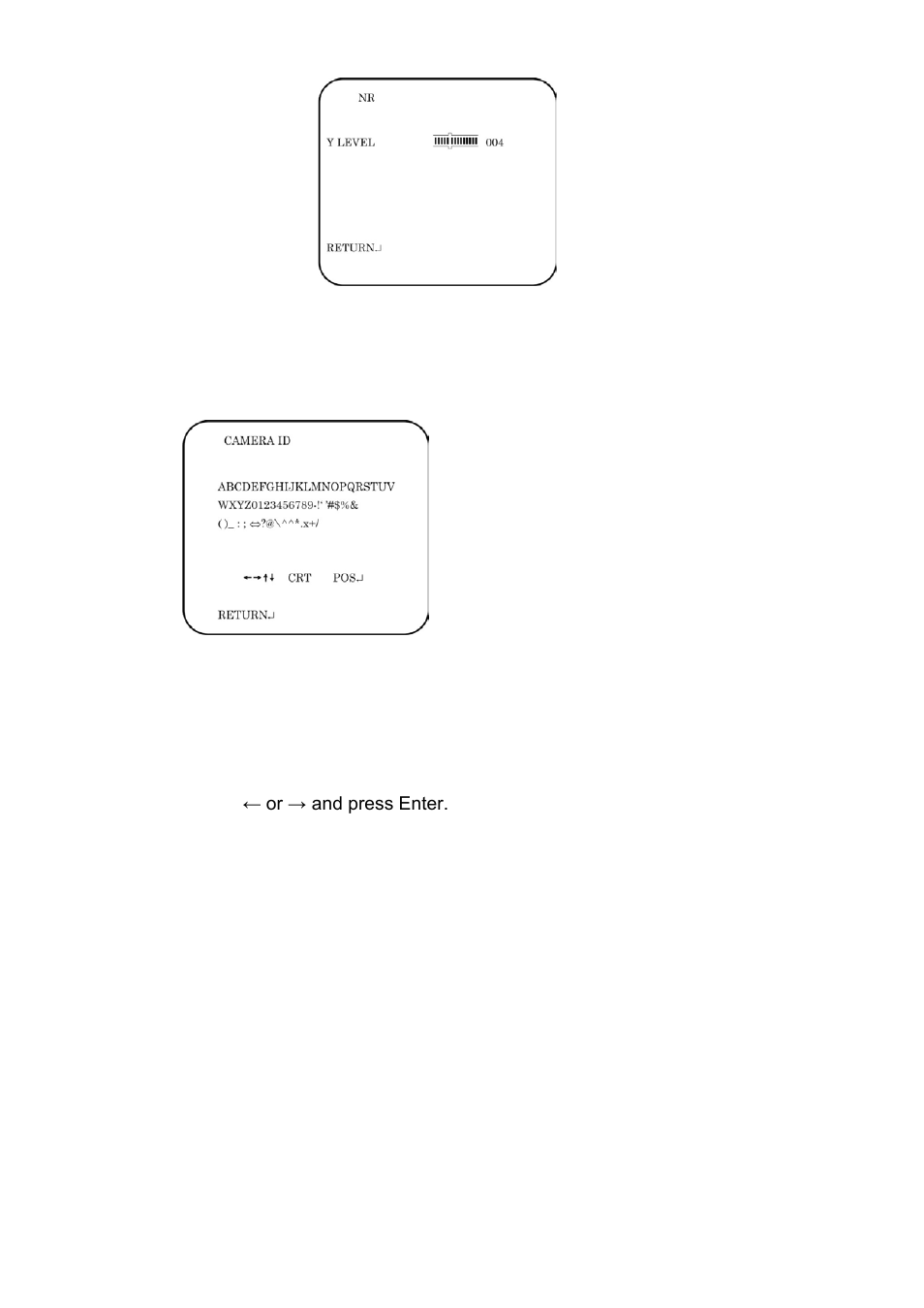 Set the camera id, Set sync mode | Interlogix TVC-6120-1 User Manual User Manual | Page 16 / 19