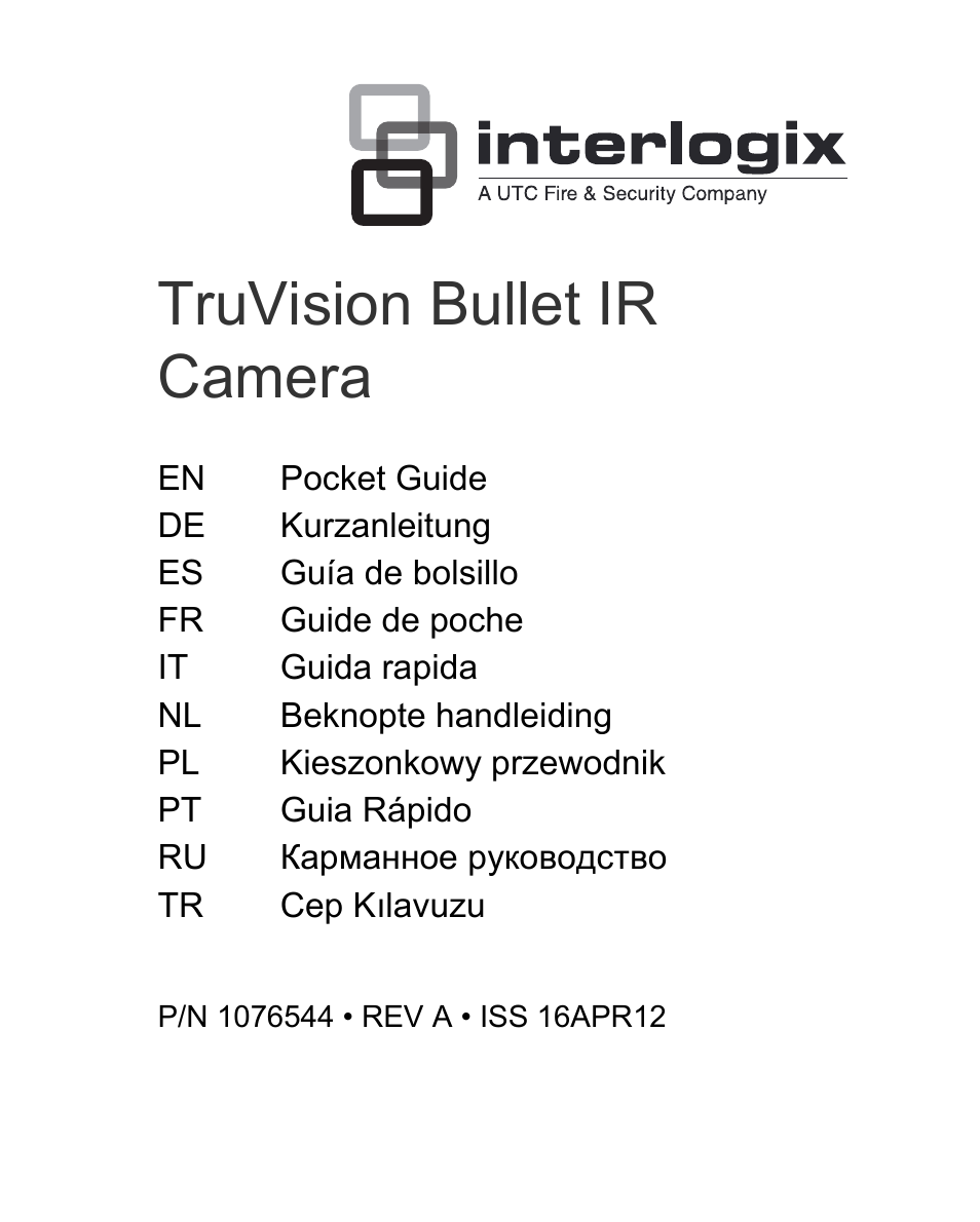 Interlogix TVC-BIR6-MR-HR User Manual | 60 pages