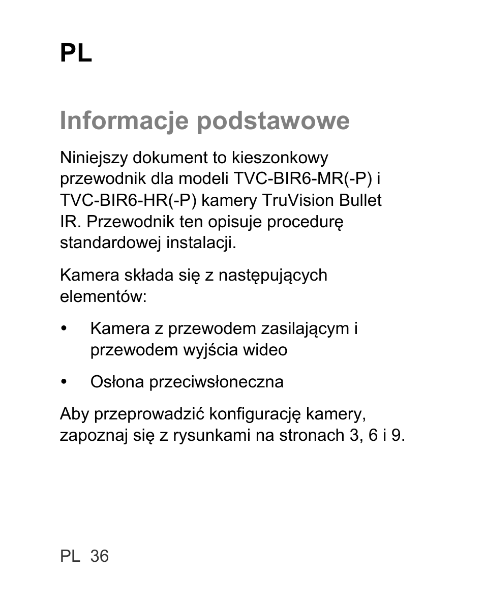Pl informacje podstawowe | Interlogix TVC-BIR6-MR-HR User Manual | Page 38 / 60