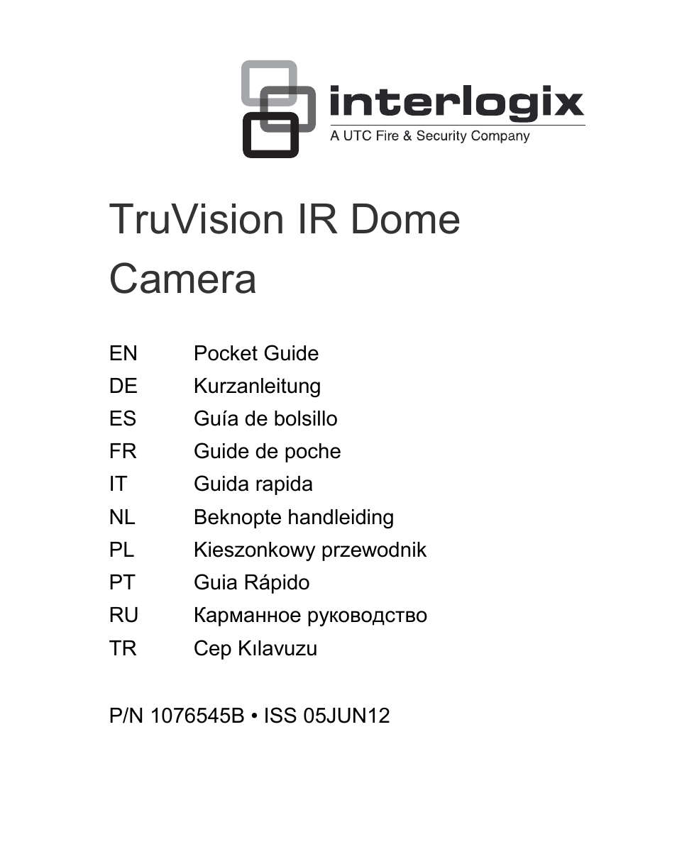 Interlogix TVD-TIR6 User Manual | 76 pages