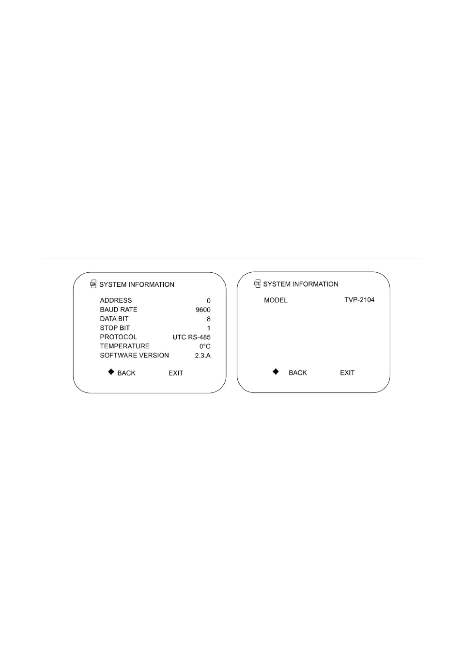 View system information, Change system settings, System information settings | Interlogix TruVision 960H Premium Resolution Series PTZ Cameras Configuration Manual User Manual | Page 10 / 38