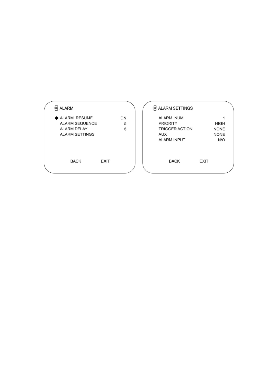Alarms, Alarm inputs and linked actions | Interlogix TruVision 960H Premium Resolution Series PTZ Cameras Configuration Manual User Manual | Page 33 / 38