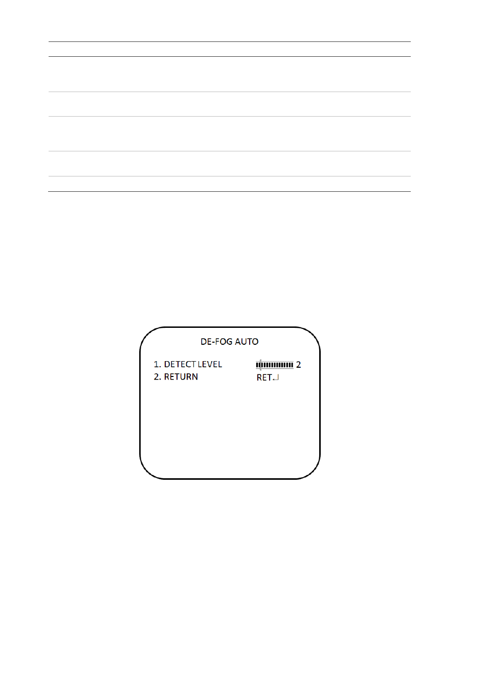Defog | Interlogix TVD-4101 User Manual | Page 16 / 27