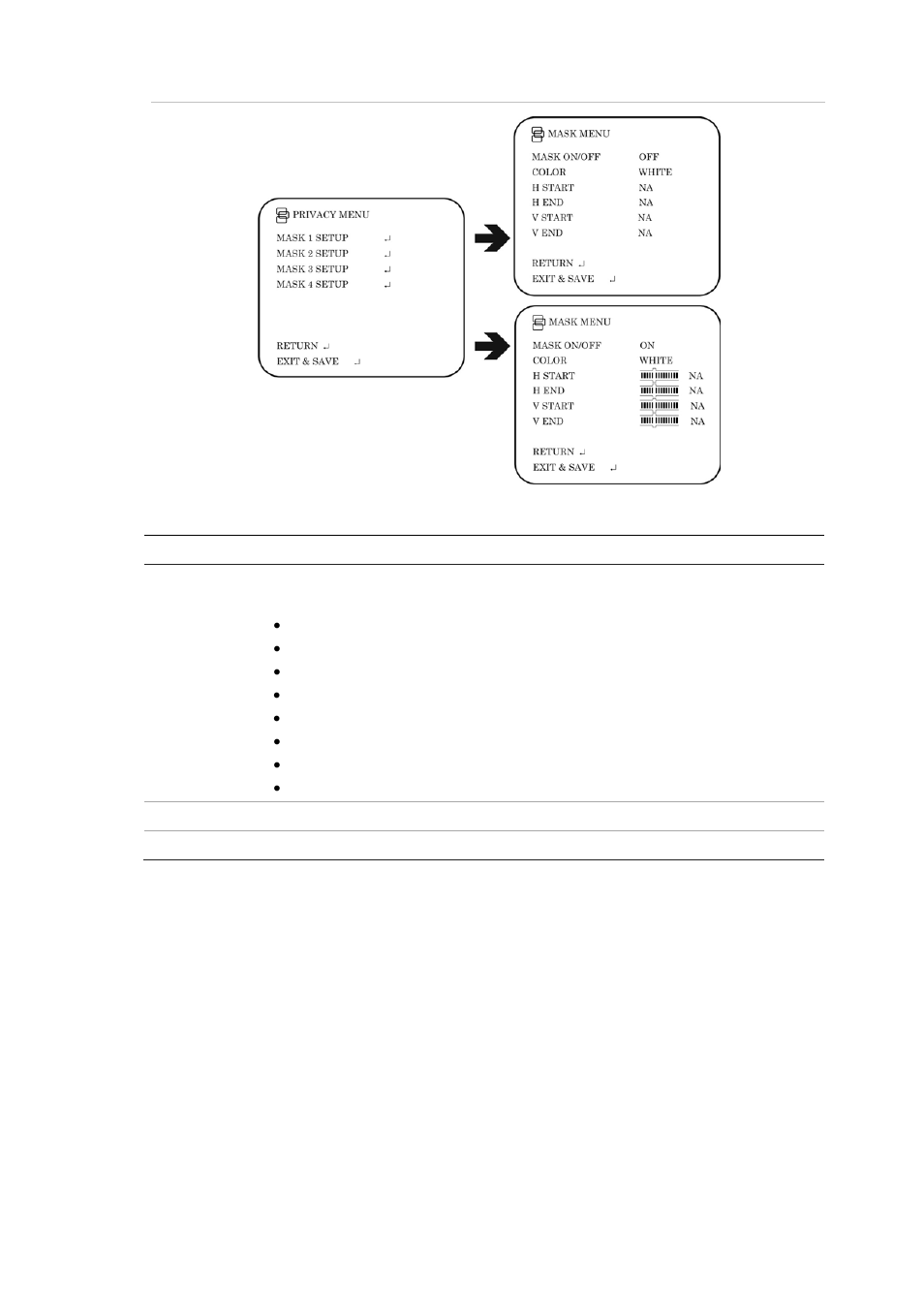 Picture adjustment menu | Interlogix UVC-6120-1 User Manual User Manual | Page 15 / 17