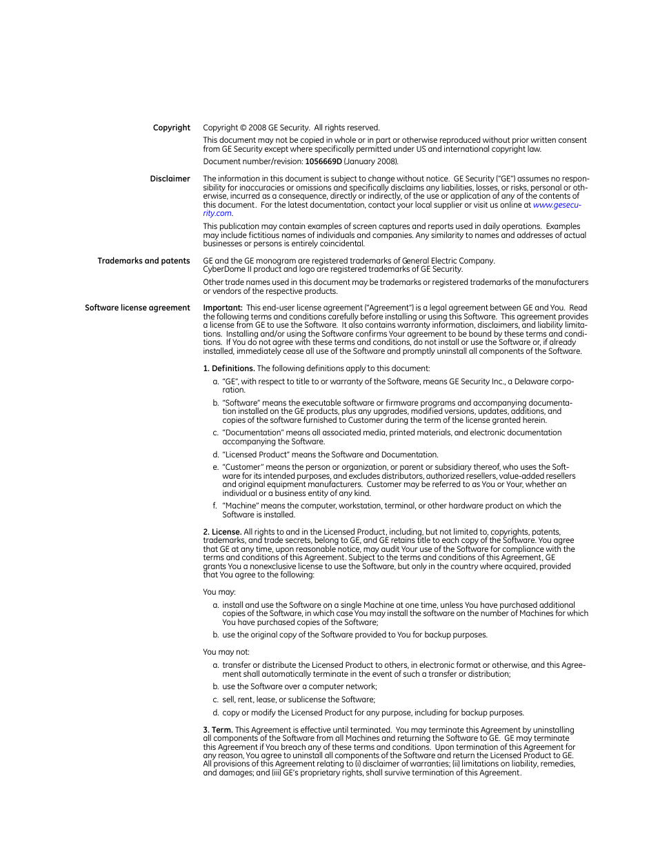Interlogix UltraView PTZ Dome Series User Manual | Page 2 / 64