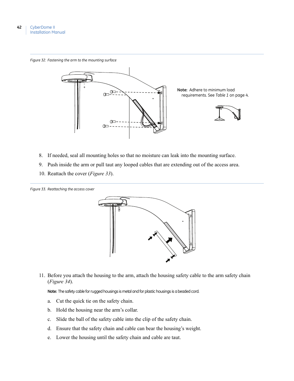 Figure 33. reattaching the access cover, S ( figure 32 ). again | Interlogix UltraView PTZ Dome Series User Manual | Page 50 / 64