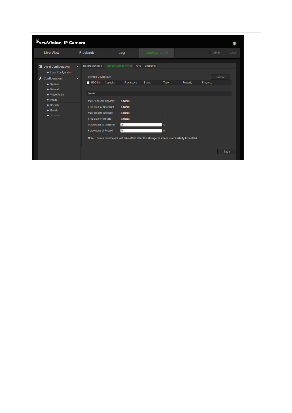 Defining a recording schedule | Interlogix TruVision 360° Configuration Manual User Manual | Page 32 / 50